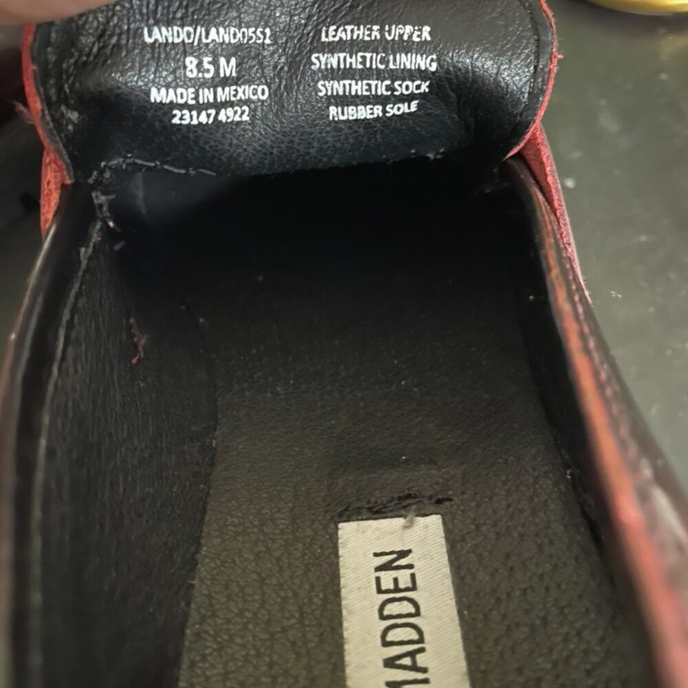 Steve Madden - Lando Loafer - Burgundy - Picture 5 of 5